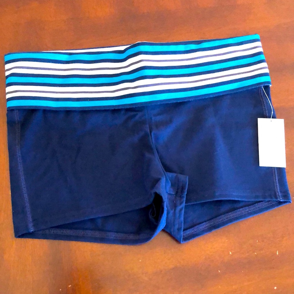 BP Blue Foldover Lounge Short - Junior’s Medium